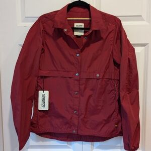 NWT Fjallraven Jacket Burgundy - Specialized Windbreaker Packable Lightweight